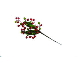 Darice Berry Pick: Red/Green, 13 inches - £14.07 GBP