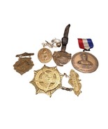 G.A.R. civil War Veteran  GAR Annual Encampment Medals/Watch Fobs 1896, ... - $232.65