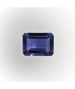 Natural Iolite Octagon Step Cut 8X6mm Hyacinth Blue Color VVS Clarity Lo... - $62.75