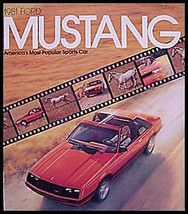1981 Ford Mustang Dlx Brochure- Ghia, Cobra, MINT! - £7.19 GBP