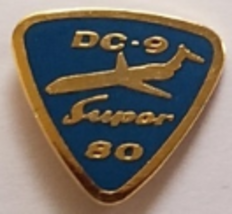 D.C. 9 Super 80 Lapel Pin, 5/8&quot;, Vintage - £10.90 GBP