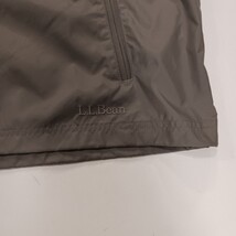 L.L.Bean SHELCO Men's M Reg Gray Windbreaker Hoodie Full Zip Nylon Jacket 275492 image 13