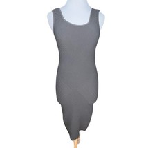 BCBGeneration GRAY PEBBLESTONE TANK BODYCON DRESS MINI SLEEVELESS SIZE X... - $14.85