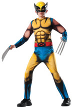 Rubie&#39;s Marvel Classic Universe Child&#39;s Deluxe Muscle-Chest Wolverine Costume, L - £126.04 GBP