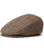Brixton Hooligan Men Snap Cap Herringbone Newsboy Brown/Khaki (Medium)  ... - $35.99