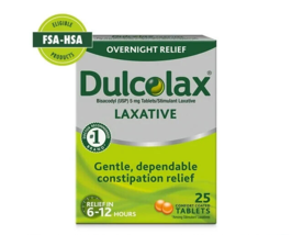 Dulcolax Stimulant Laxative 25 Tablets for Overnight Relief Exp 6/24+ - $7.90