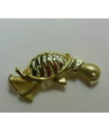 Gold-tone Filigree Turtle Brooch - £14.00 GBP