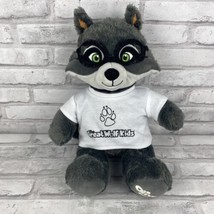 Build A Bear Oliver Raccoon Great Wolf Lodge Stuffed Animal 15” With T-S... - £14.31 GBP