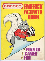 Conoco Energy Activity Book Puzzles Games Fun 1975 Spencer the Squirrel ... - £36.76 GBP