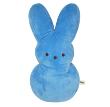 14&quot; 2019 PEEPS BLUE BUNNY RABBIT EASTER STUFFED ANIMAL PLUSH TOY SOFT JU... - £29.14 GBP