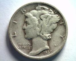 1939-D MERCURY DIME EXTRA FINE XF EXTREMELY FINE EF NICE ORIGINAL COIN 9... - $7.25