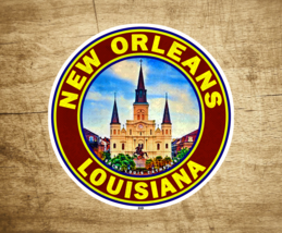 3&quot; New Orleans Decal Louisiana Mardi Gras Saint Louis Cathedral Sticker - £3.94 GBP