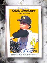 Mike Zimmerman 1995 Signature Rookies Old Judge T-95 Minis Auto /5750 #35 Card - £2.10 GBP