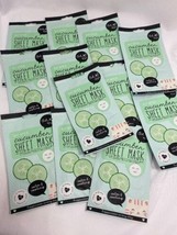 (11) Oh K! cucumber Sheet Mask Face Masque Korean Calm Cool After Sun Burn - £9.44 GBP