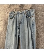 Levis 505 Jeans Mens 32W 31L 32x31 Light Wash Fade Regular Fit Western Work - £12.49 GBP