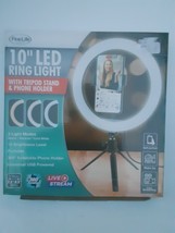 10&quot; LED RING LIGHT W/TRIPOD STAND &amp; PHONE HOLDER- DIMMABLE-&quot;FINE LIFE&quot; #... - $284.25 MXN