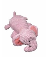 Pink Elephant Squeaky Plush Dog Toy With Krinkle Ears - $7.75