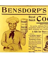 Bensdorps Royal Dutch Hot Cocoa 1897 Advertisement Victorian Chocolate D... - $376.02 MXN