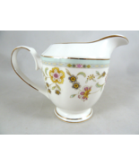 GRACE TEAWARE PORCELAIN CREAMER PINK FLOWERS GOLD TRIM - $20.29 CAD