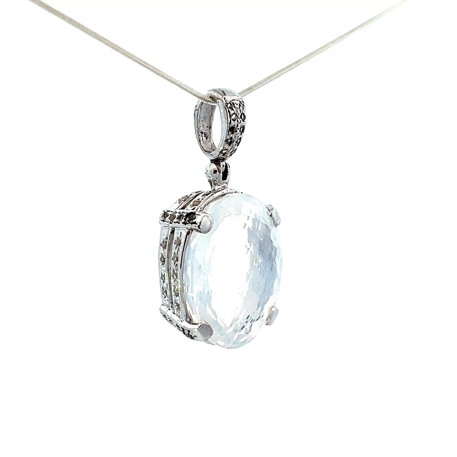 Starborn Moon Quartz Pendant Necklace (22") Item image 2