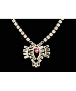 Estate Find Vintage Sterling and Rhinestone Necklace Art Deco Beautiful!!! - $114.70 CAD