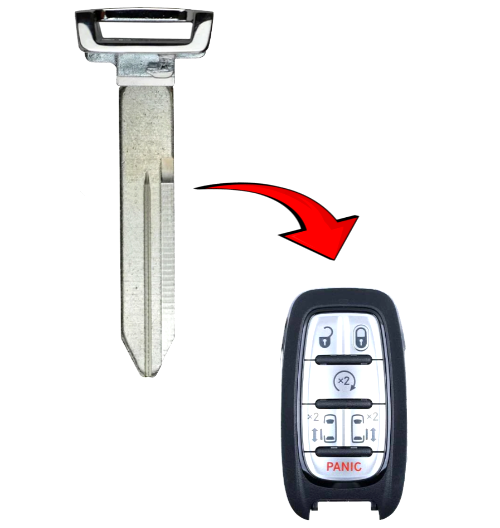 Y171 Emergency Key For 2017 - 2025 Chrysler Pacifica Voyager / PN: 68289... - $8.59
