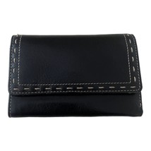 Fossil Vintage Black Unisex Genuine Leather Trifold Wallet - £35.61 GBP