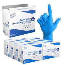 Dynarex Sterile Disposable Nitrile Exam Gloves, Powder-Free, Blue, 400cs - $242.55
