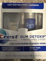 Crest Gum Detoxify Plus Whitening 2 Step Fluoride Toothpaste 4.0 oz and 2.3 oz - £8.14 GBP