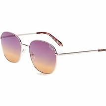 Quay Australia Jezabell Oversized Round Sunglasses Gold Purple Ombré - $74.25