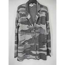 Splendid Gray Camo &quot;Double Breasted&quot; Long Jacket - £48.73 GBP
