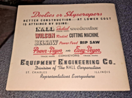 Doolies OR Skyscraper Equipment Engineering Co. St Charles Il.l Nall Cor... - $51.41