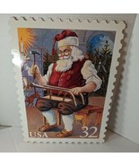 Oversize 1995 Contemporary Christmas: Santa and Children 32 Stamp Poster - $338.51 MXN