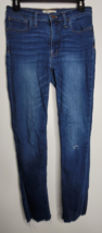 Madewell 9&quot; Mid Rise Skinny Jeans Women 28 Cutoff Blue Faded Distressed - £19.74 GBP