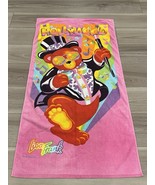 Lisa Frank Beach Towel Vintage Hollywood Bear Party Vibrant Colors Rare - $193.05