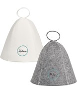 Halsa Sauna Hat 2 Pack - Felt Sauna Hats For Men &amp; Women - Heat Protecti... - $55.38 CAD