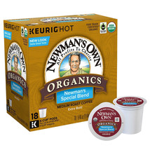 Newman&#39;s Own Organics Special Blend Coffee 18 to 144 Count K cups Pick Q... - £17.89 GBP+