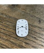Vintage Bulova Dior Watch Dial White w/ black 30mm x 17.5mm - $14.01 CAD