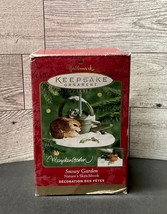 Hallmark Keepsake Christmas Ornament “SNOWY GARDEN Natures Sketchbook” 2000 - £4.79 GBP