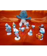 13 COLLECTABLE SMURFS SALES Knick Knacks With 8&quot; Stuffed Animal Smurf Fr... - $374.43 MXN
