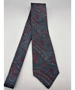 Vintage Damon Paisley 100% Silk Neck Tie Paisley Wide Made In USA - $242.63 MXN