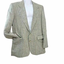 Levis Mens Travelers Gray Tweed Classic Fit Sport Coat Blazer 40R USA Vintage - £30.01 GBP