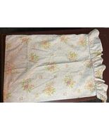 2 Standard Croscill Pillow Cases Flower Bouquets w/ Ruffle Cotton Blend - $21.21