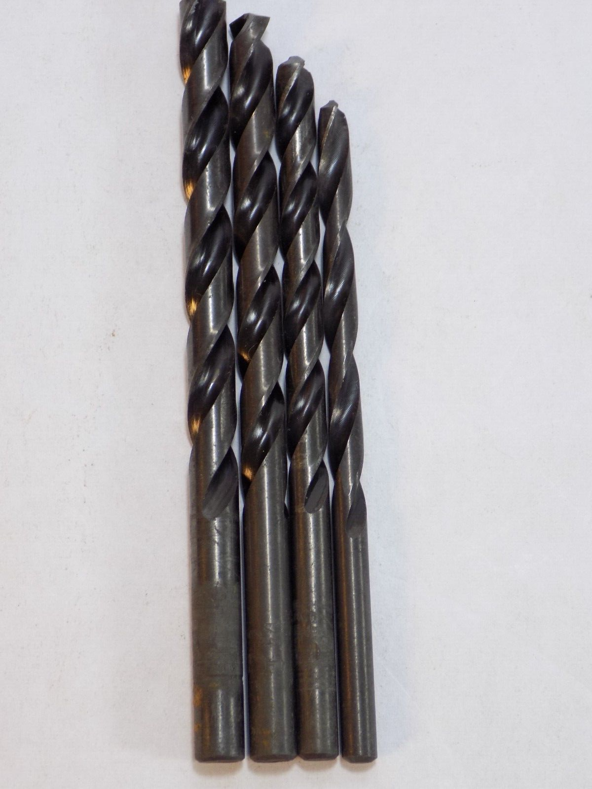 4 VINTAGE TRW UNITED GREENFIELD HIGH SPEED STEEL DRILL BITS 3/16,7/32, 1... - $9.89