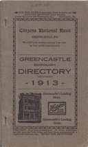 1913 Directory of Greencastle (Franklin County, PA) - £19.91 GBP