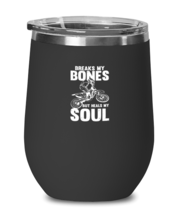 Wine Tumbler Stainless Steel Insulated Funny Breaks My Bones But Heals My Soul  - £26.06 GBP