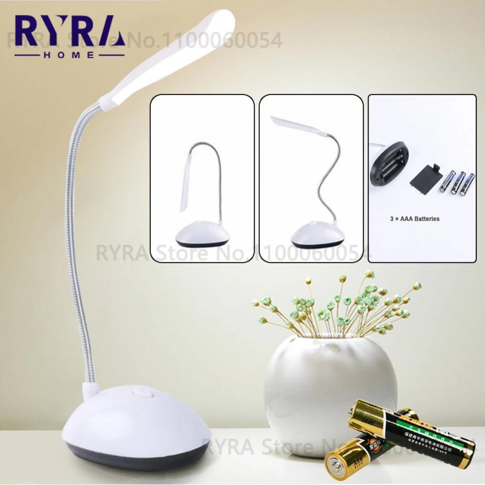 Mp for study led desk lamp eye protection reading light book lights aaa battery powered thumb200