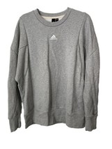 Adidas Internal Crew Round Neck Long Sleeves Pullover Gray Mens Large - $43.64