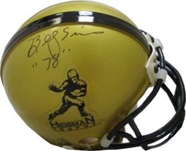 Billy Sims signed Heisman Mini Helmet &#39;78 (Oklahoma Sooners) Tri-Star Hologram - £54.31 GBP