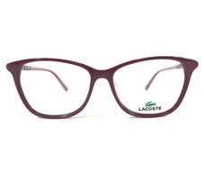Lacoste Eyeglasses Frames L2751 539 Purple Pink Striped Cat Eye 53-14-140 - £58.80 GBP